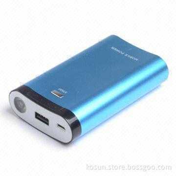 Portable Power Bank with 5V/1,000mA Input Voltage